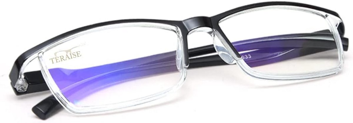4-Pack Leesbril met Blauwlichtfilter voor Dames en Heren - Lichtgewicht Leesbrillen met Beschermhoes