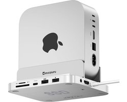 9-in-1 Dockingstation voor Mac mini M4 met M.2 NVMe SSD Behuizing en 4K HDMI Hub