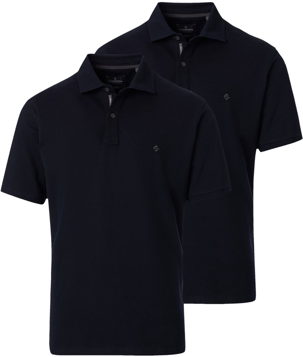 CASAMODA Heren poloshirt 2 pack Basic