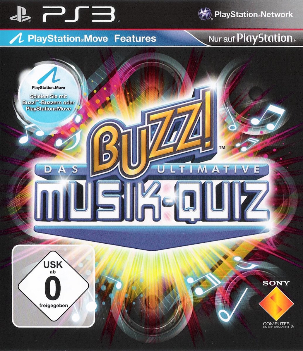 Sony Buzz!: Das ultimative Musik-Quiz (PS3) Duits PlayStation 3