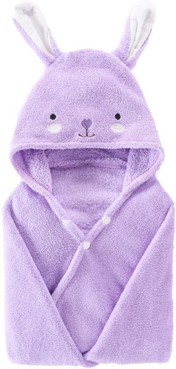 Kinder Badponcho met Capuchon - Absorberende Deken voor Baby en Kind