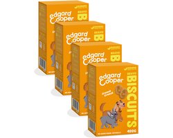 4x Edgard & Cooper Adult Biscuit Banaan & Pinda 400 gr