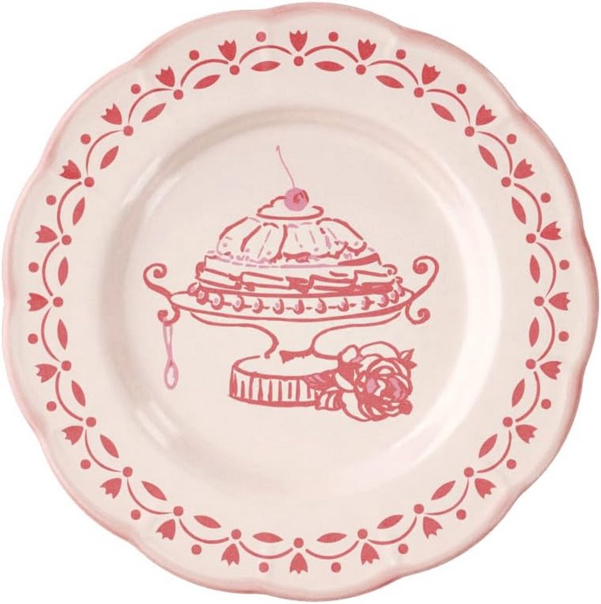 Dessertbord Melamine 'Table Decor' Poedergeel