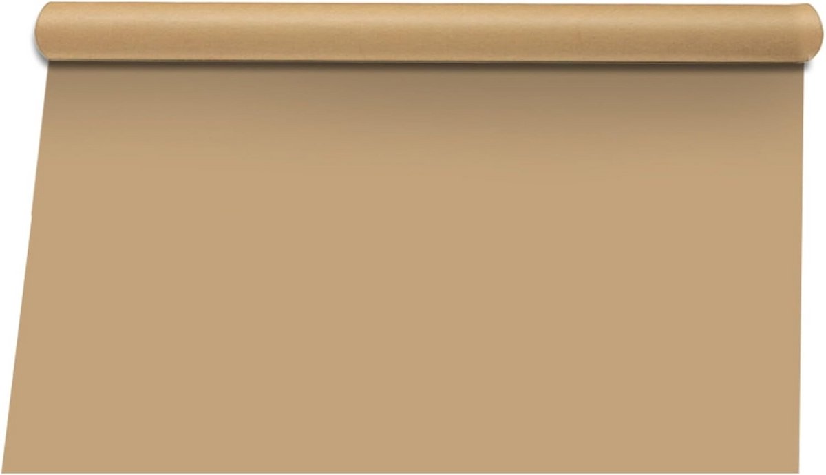 Grote Bruine Kraft Papierrol - 61cm x 30m - 80g/m² - Inpakpapier & Knutselen