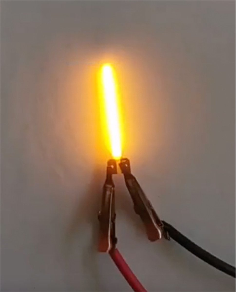 -I- COB LED 3V Filament Letter Geel 3 x 3 cm FPC 2200K 1W Warm-wit