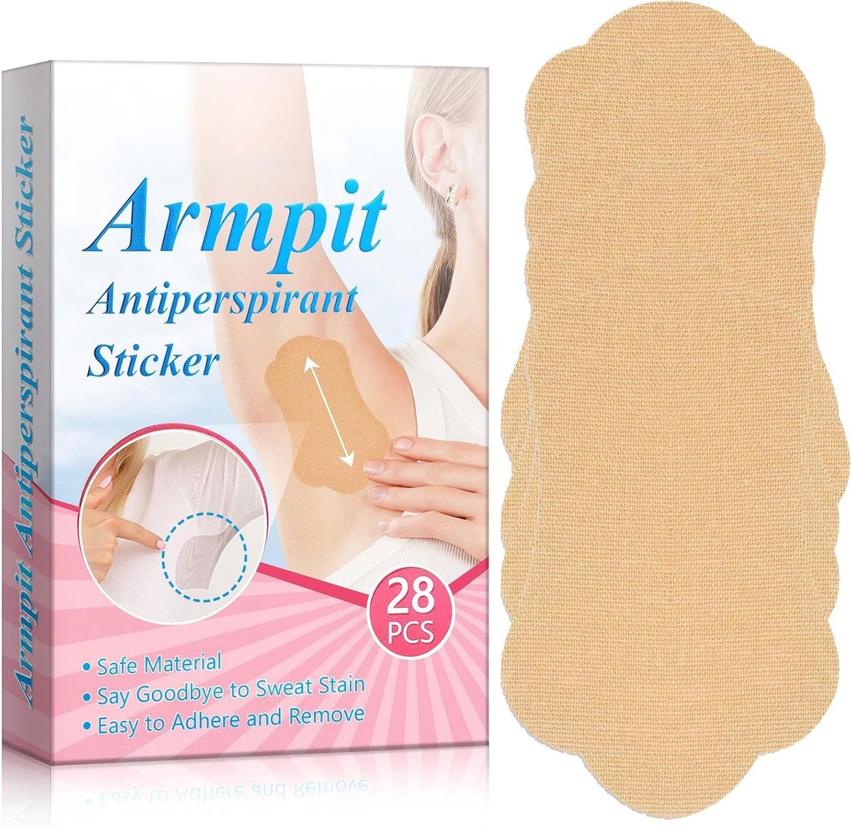Okselpads - Zweetpads - Droog Blijven - Zelfklevend Katoen - 28 Stuks