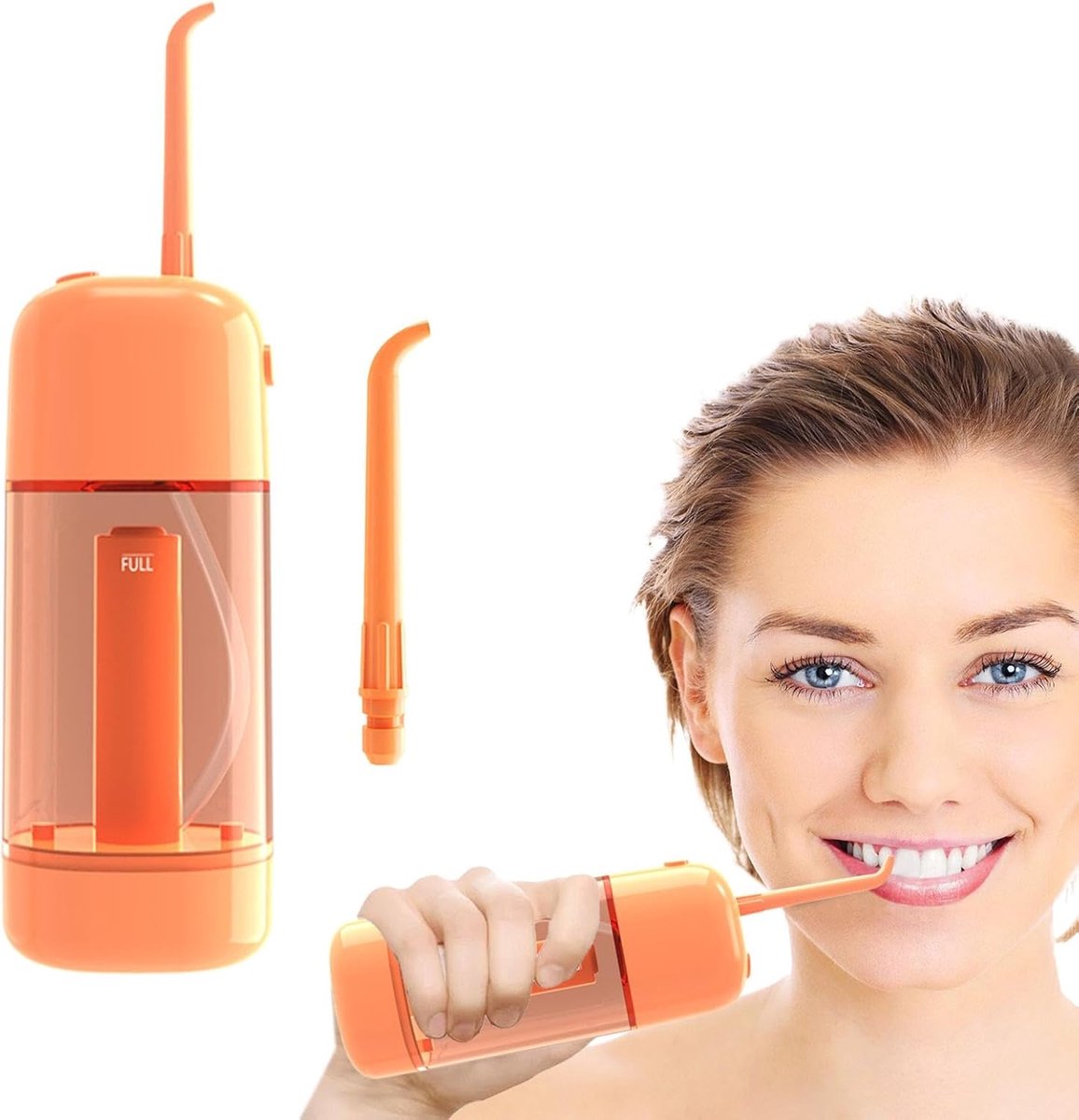 Elektrische Monddouche - Waterflosser Tandreiniger - Dagelijkse Mondhygiëne - 360 Graden Mondstuk - 90ml Reservoir