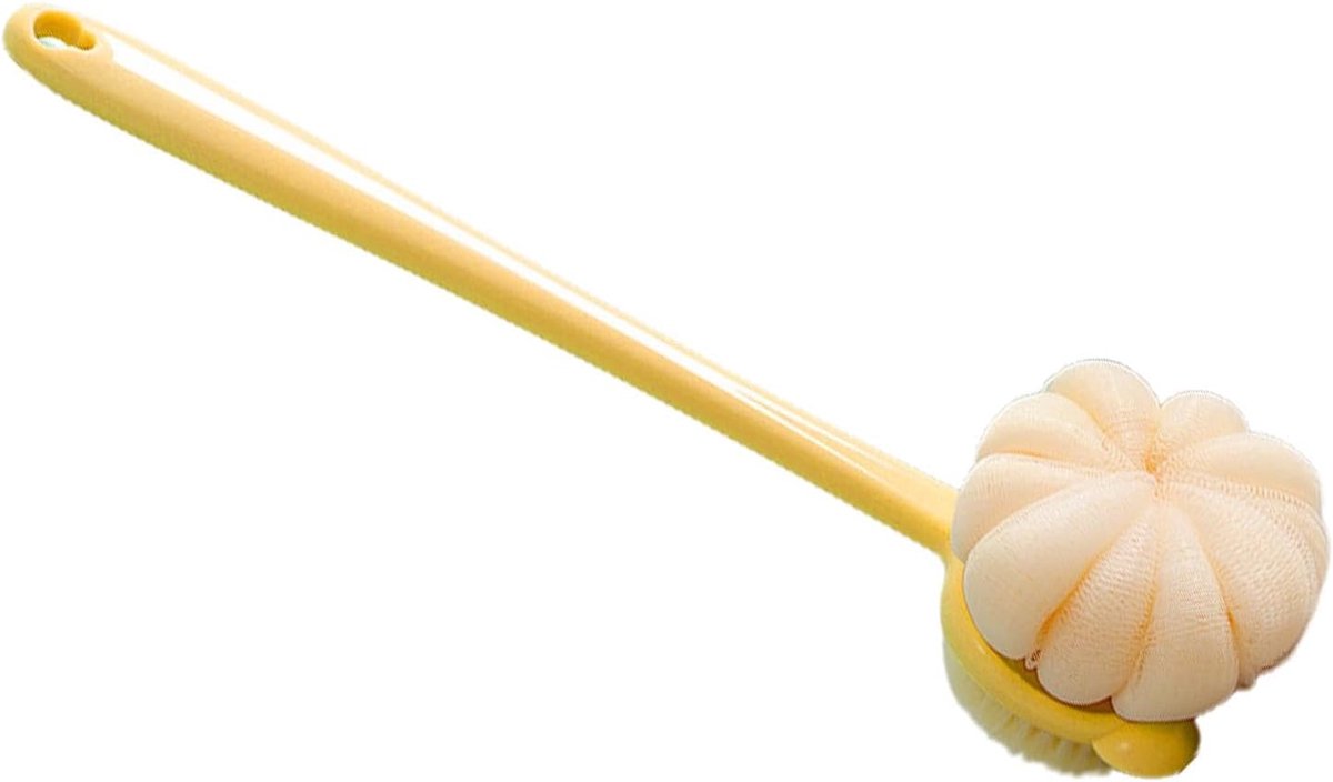 Douche Borstel - Lichaamsscrub Borstel - Rug Reinigen - Dubbelzijdig Ontwerp - 39 cm Lengte