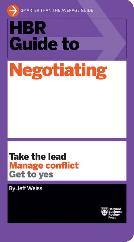 HBR Guide To Negotiating - cover