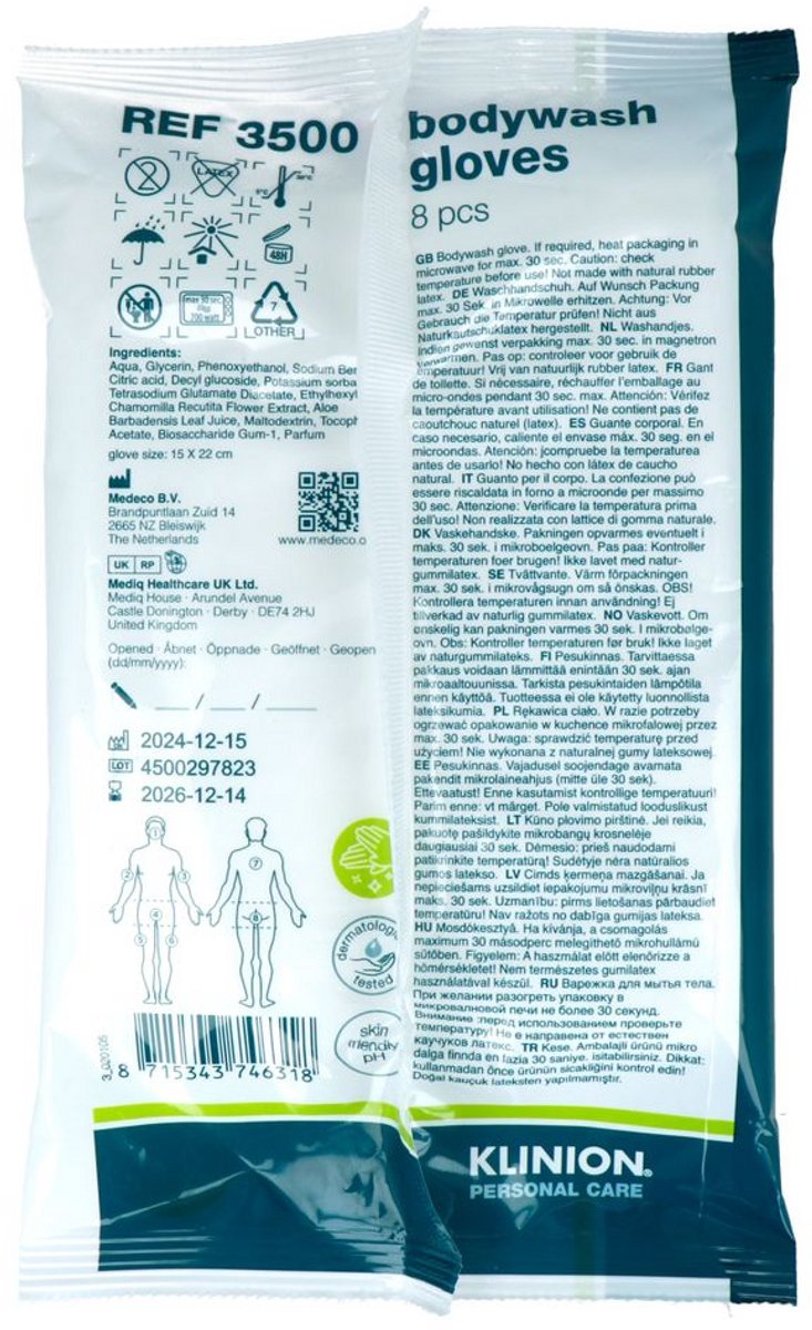Klinion Washandjes (8 stuks)