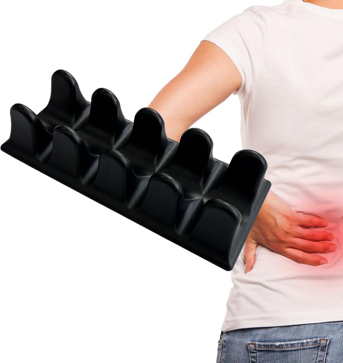 Spier Release Tool - Zelfmassage Hulpmiddel - Spierontspanning Bevorderen - Gerichte Psoas Stimulatie - 29.5 cm Lengte - Zwart