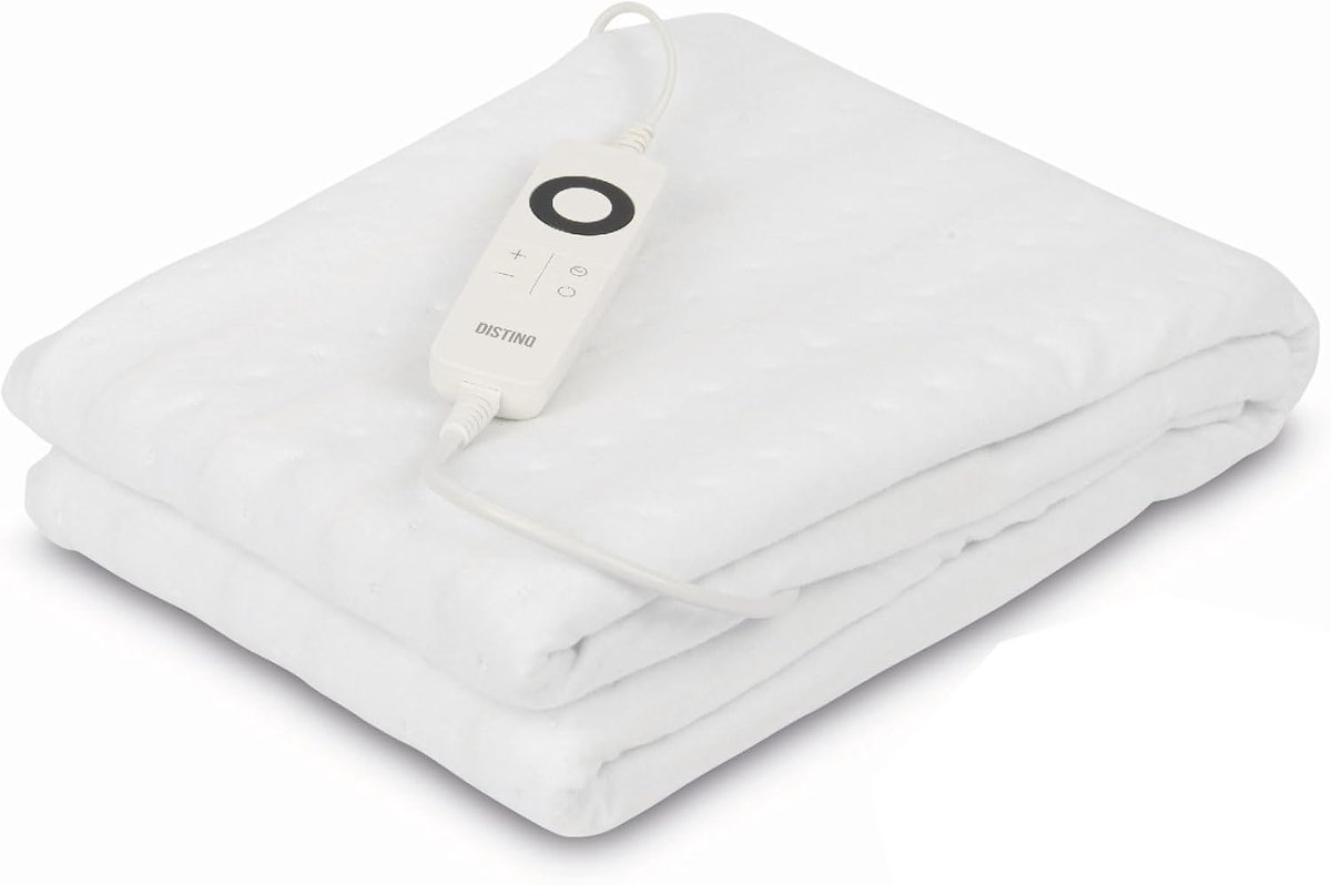 Elektrische Onderdeken - Verwarmde Deken - Warm Slapen - Automatische Uitschakeling - 150x80 cm - Wit