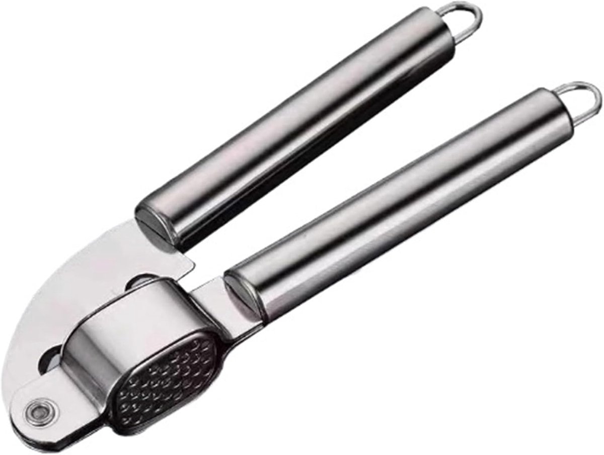 Knoflookpers - Keuken Squeezer - Snel Koken - Ergonomische Handgreep - Zilverkleurig