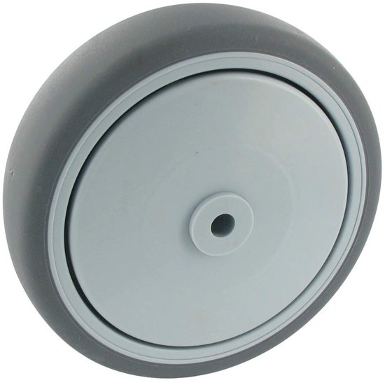 Ladderrol met rem - Veerrol zwenkwiel - Mobiele toepassingen - Geveerd draadloos wiel - 50 mm diameter - Grijs — afbeelding 2
