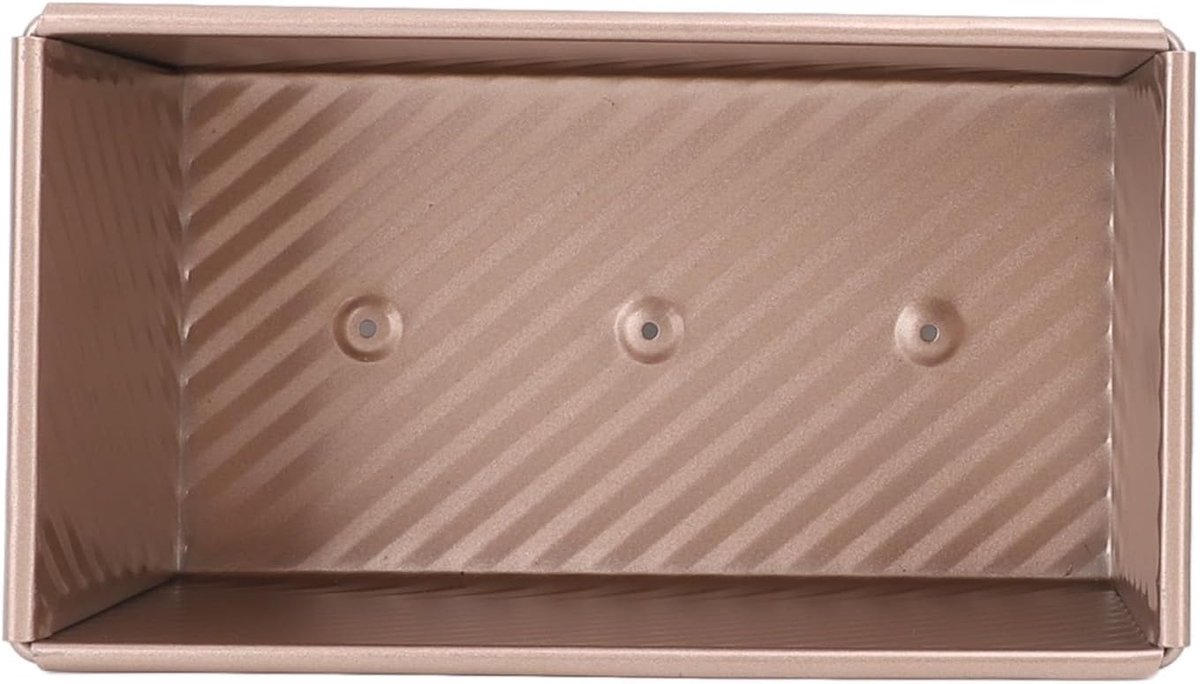 Broodpan - Bakvorm - Brood bakken - Antiaanbaklaag - 20x12x11 cm - Goud
