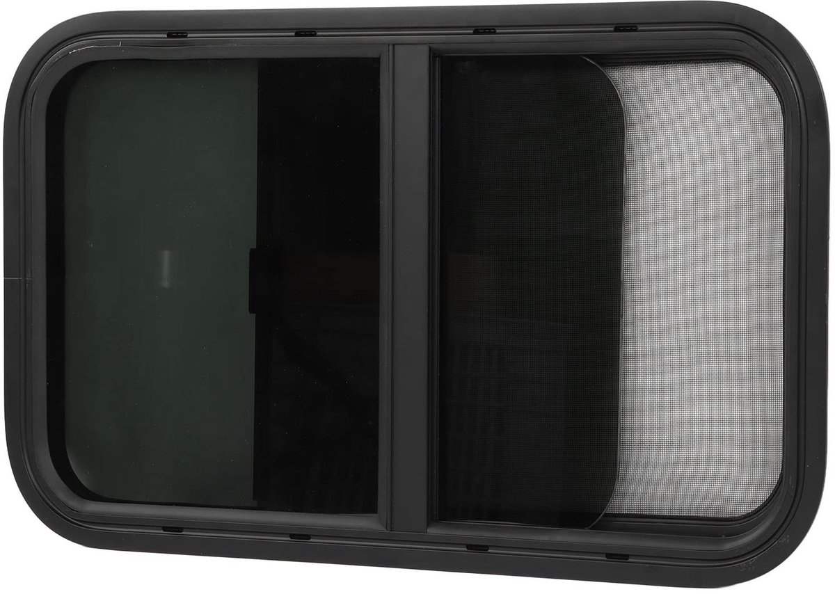Allecto - Raam voor Recreatievoertuigen - Tint - Verticaal Horizontaal - Scherm - Bouwvoertuigen - Rond - 700x400mm - Raam met ronde hoeken