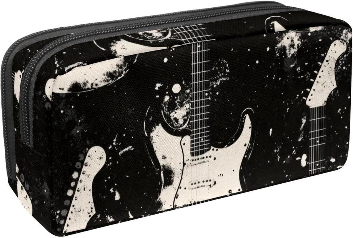 Pennentas Organizer - Etui etui - Schoolbenodigdheden Opbergen - Twee Compartimenten - 21x6x10cm - Meerkleurig