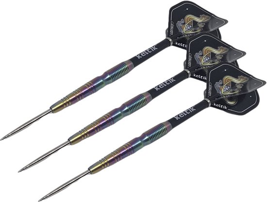 Steeldartpijlen Keltik Darian 23g Rainbow â€“ 90% Tungsten van Merkloos — afbeelding 4