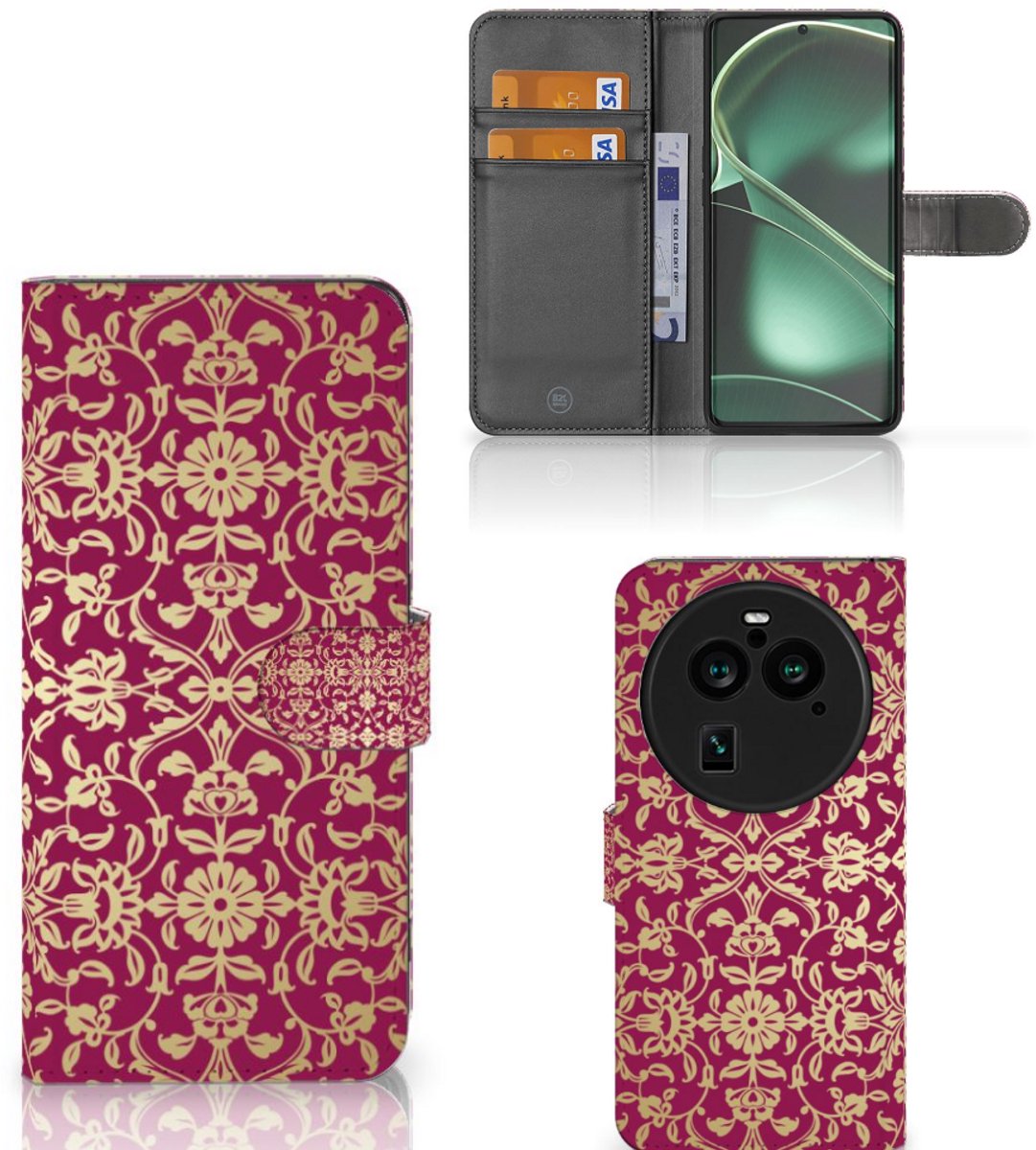 Wallet Case OPPO Find X6 Pro Barok Pink