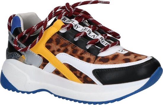 Replay Kumi meisjes dad sneaker - Leopard - Maat 35 | bol.com