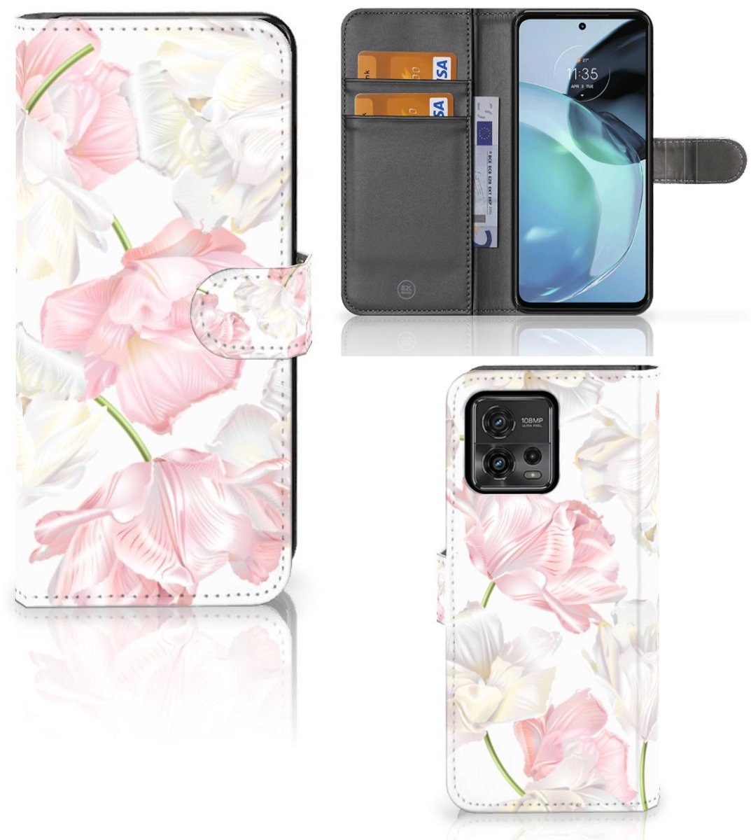 Motorola Moto G72 Hoesje Lovely Flowers