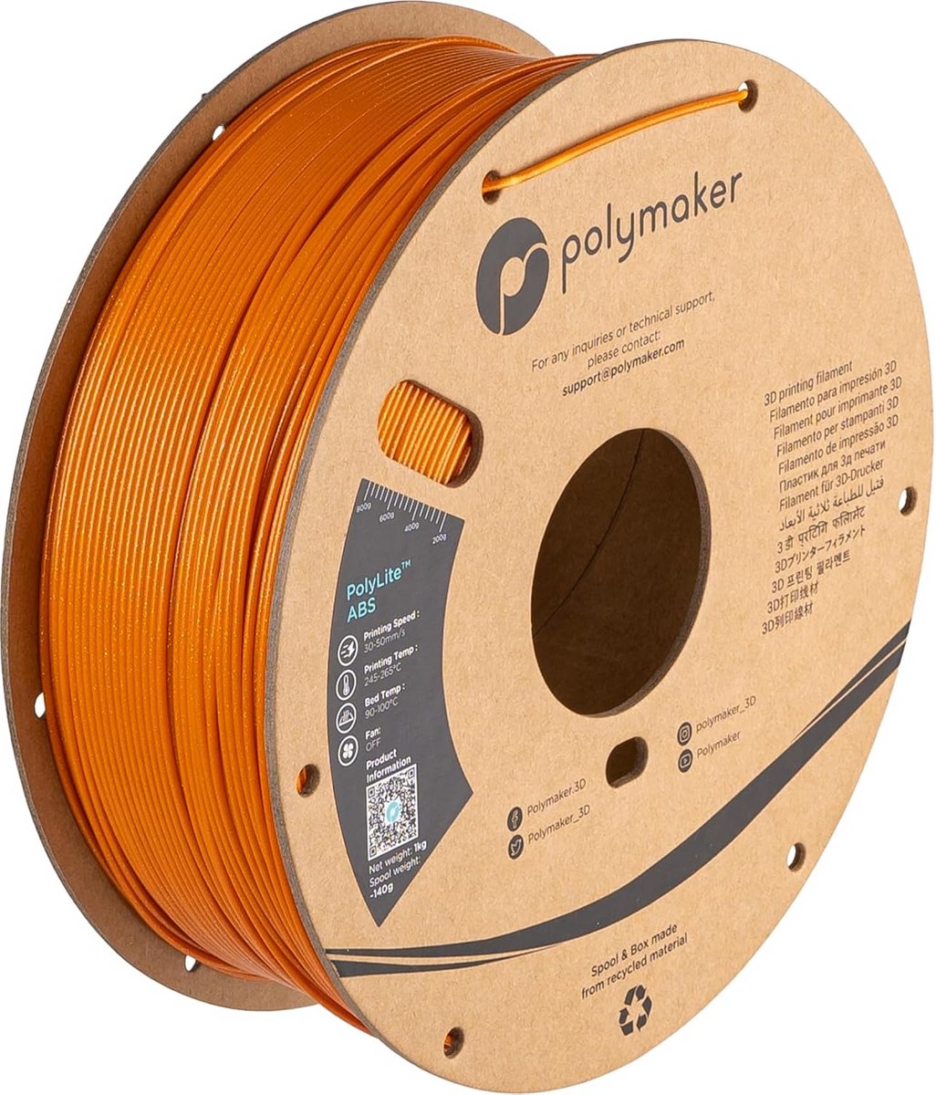 Glitter ABS Filament 1,75 mm - Hittebestendig en Duurzaam voor 3D-printen