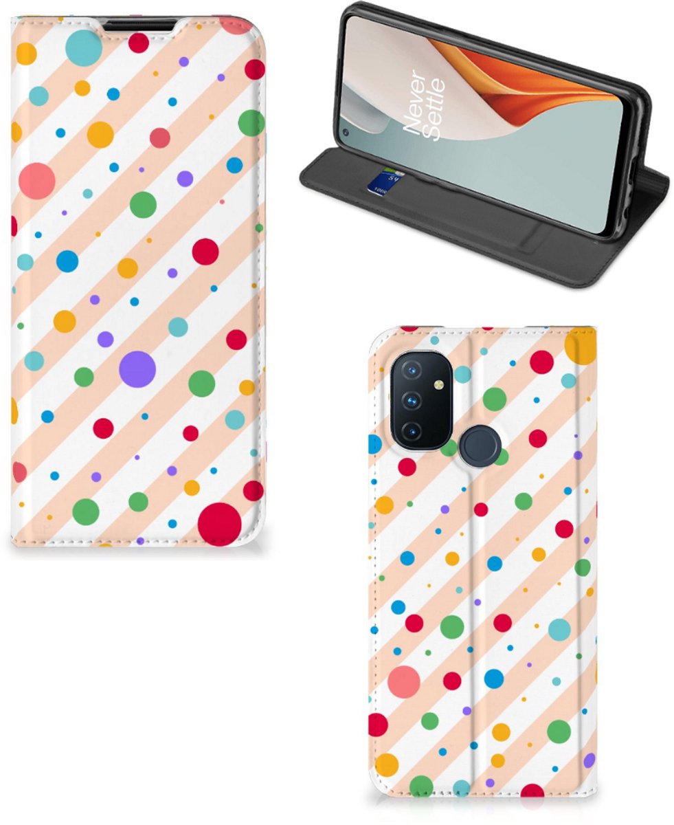 OnePlus Nord N100 Hoesje met Magneet Dots