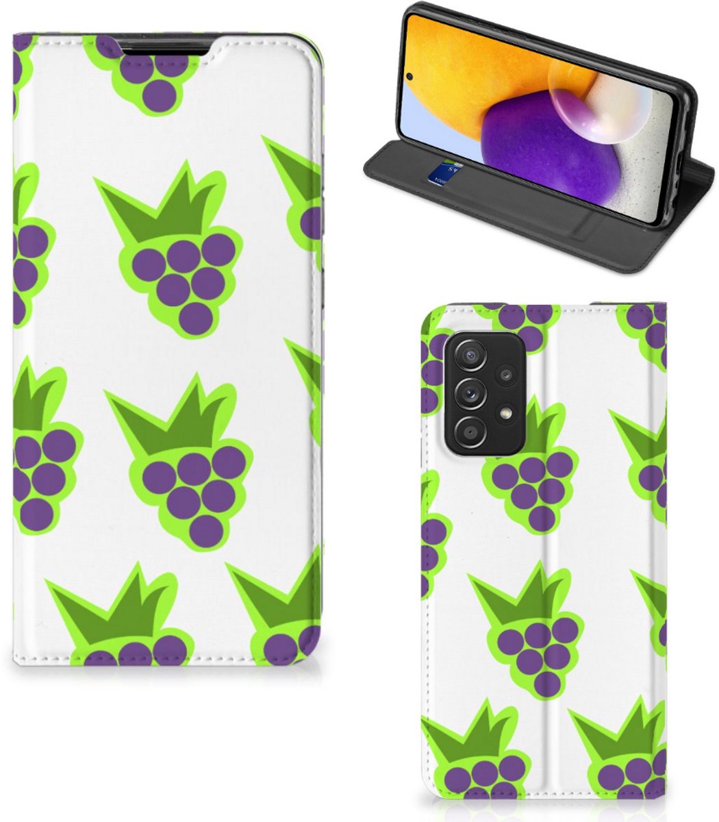Samsung Galaxy A72 (5G/4G) Flip Style Cover Druiven
