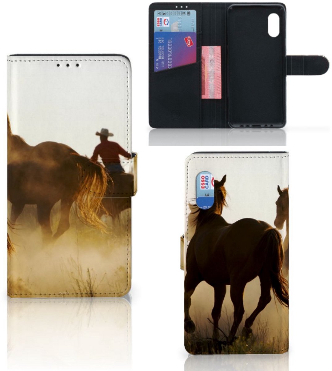 Samsung Xcover Pro Telefoonhoesje met Pasjes Design Cowboy
