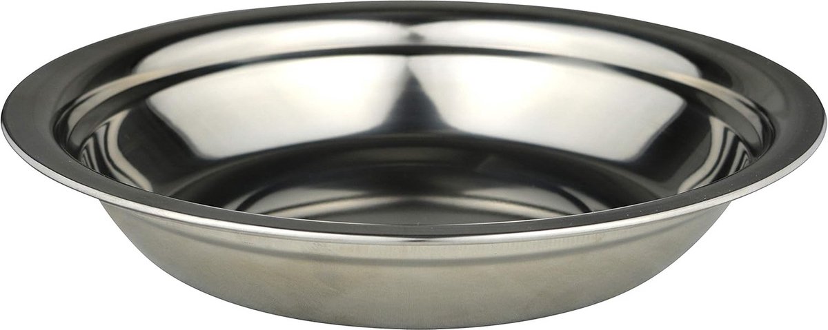 Roestvrij Stalen Bord - Diameter 22 cm - Perfect voor Dagelijks Gebruik
