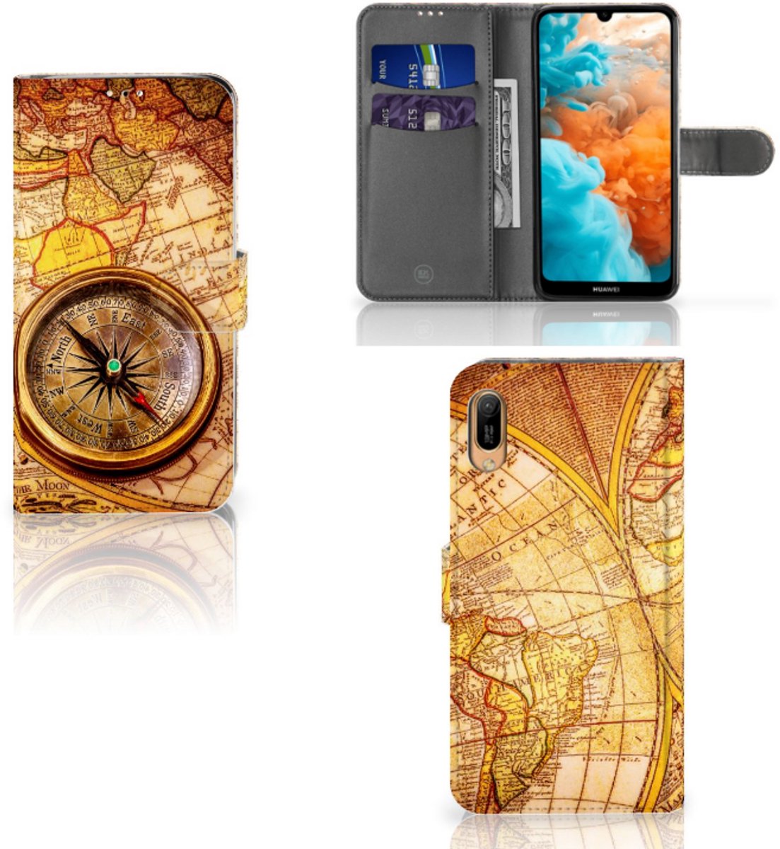 Huawei Y6 (2019) Flip Cover Kompas