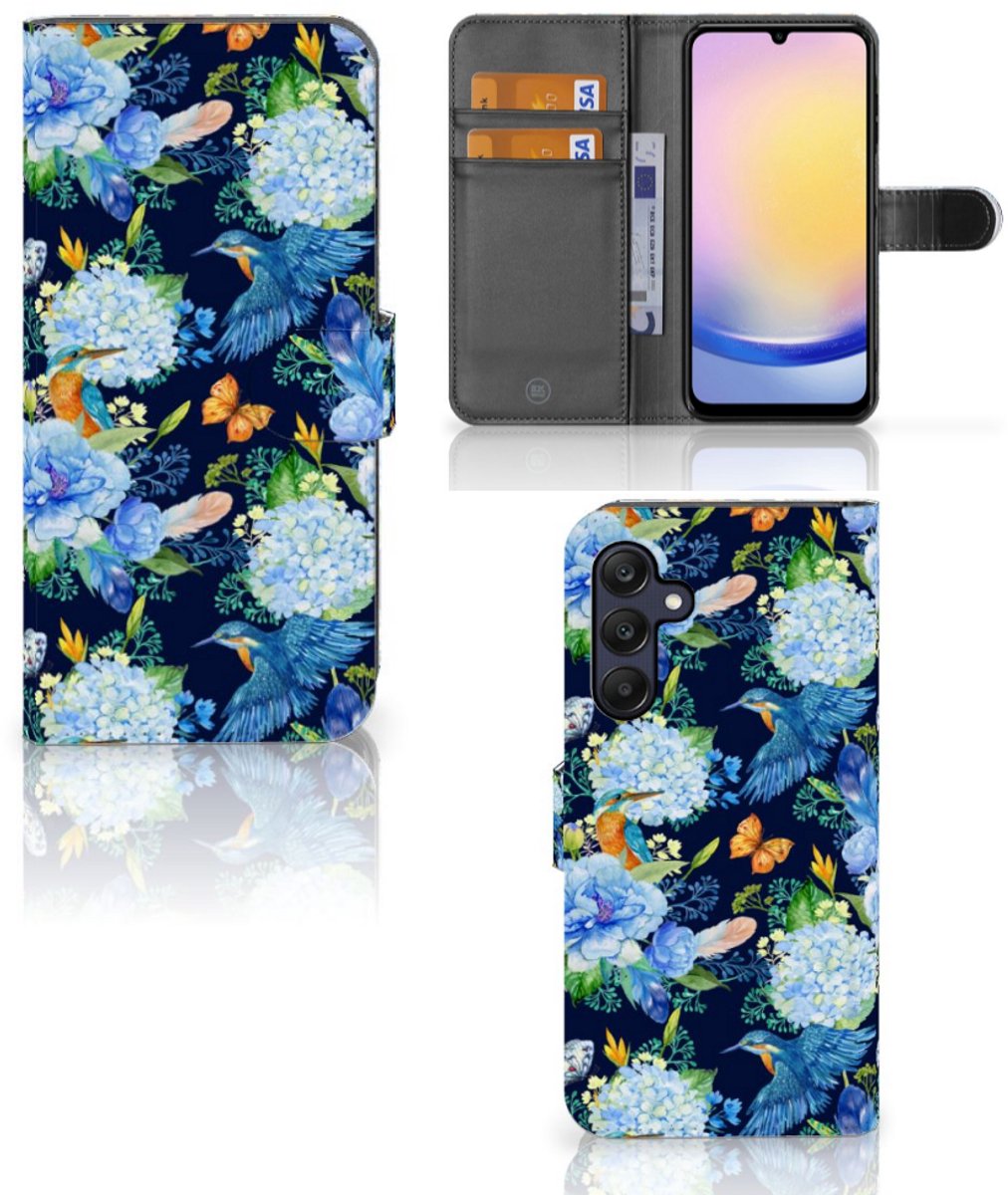 Telefoonhoesje met Pasjes voor Samsung Galaxy A25 IJsvogel