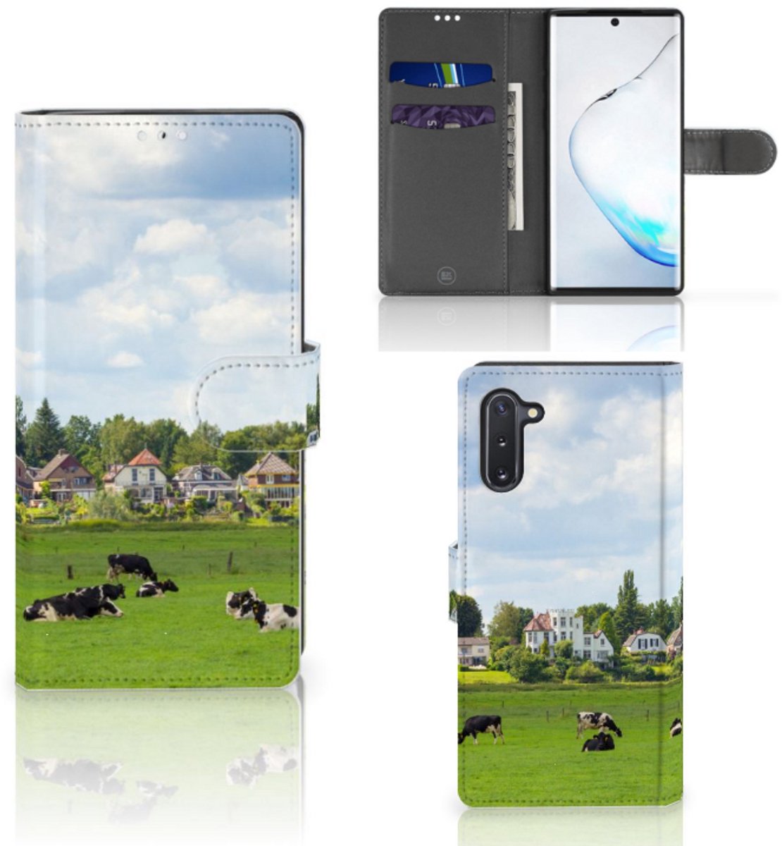 Samsung Galaxy Note 10 Telefoonhoesje met Pasjes Koeien