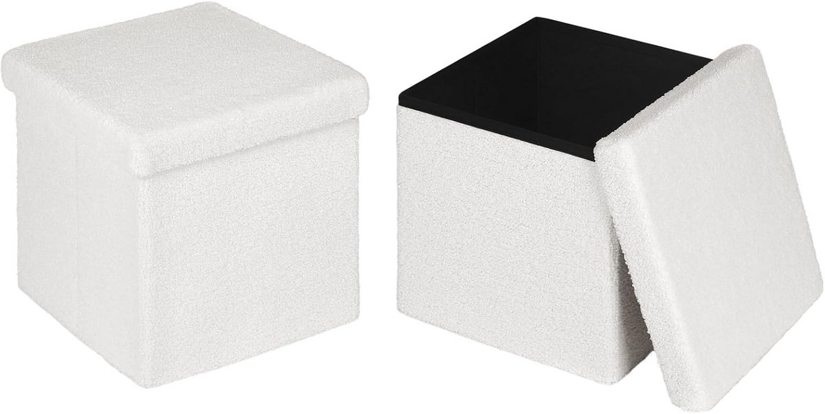Opbergpoef - Poef met Opbergruimte - Opbergbank - Zitkist - Voetenbank Opbergbox - Huisdecor