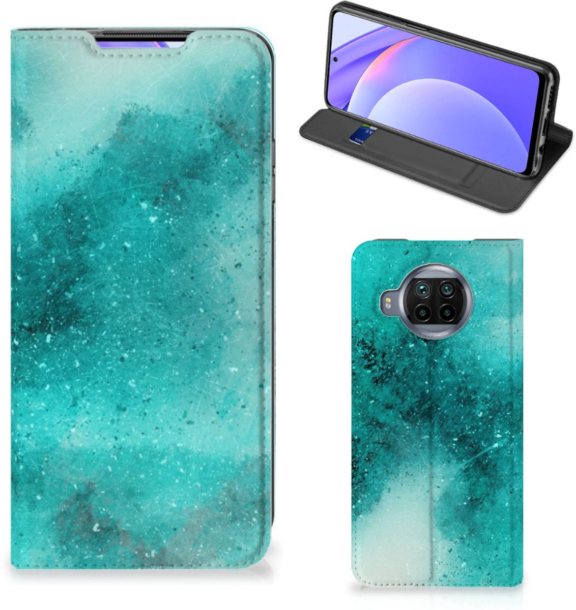 Bookcase Xiaomi Mi 10T Lite Painting Blue