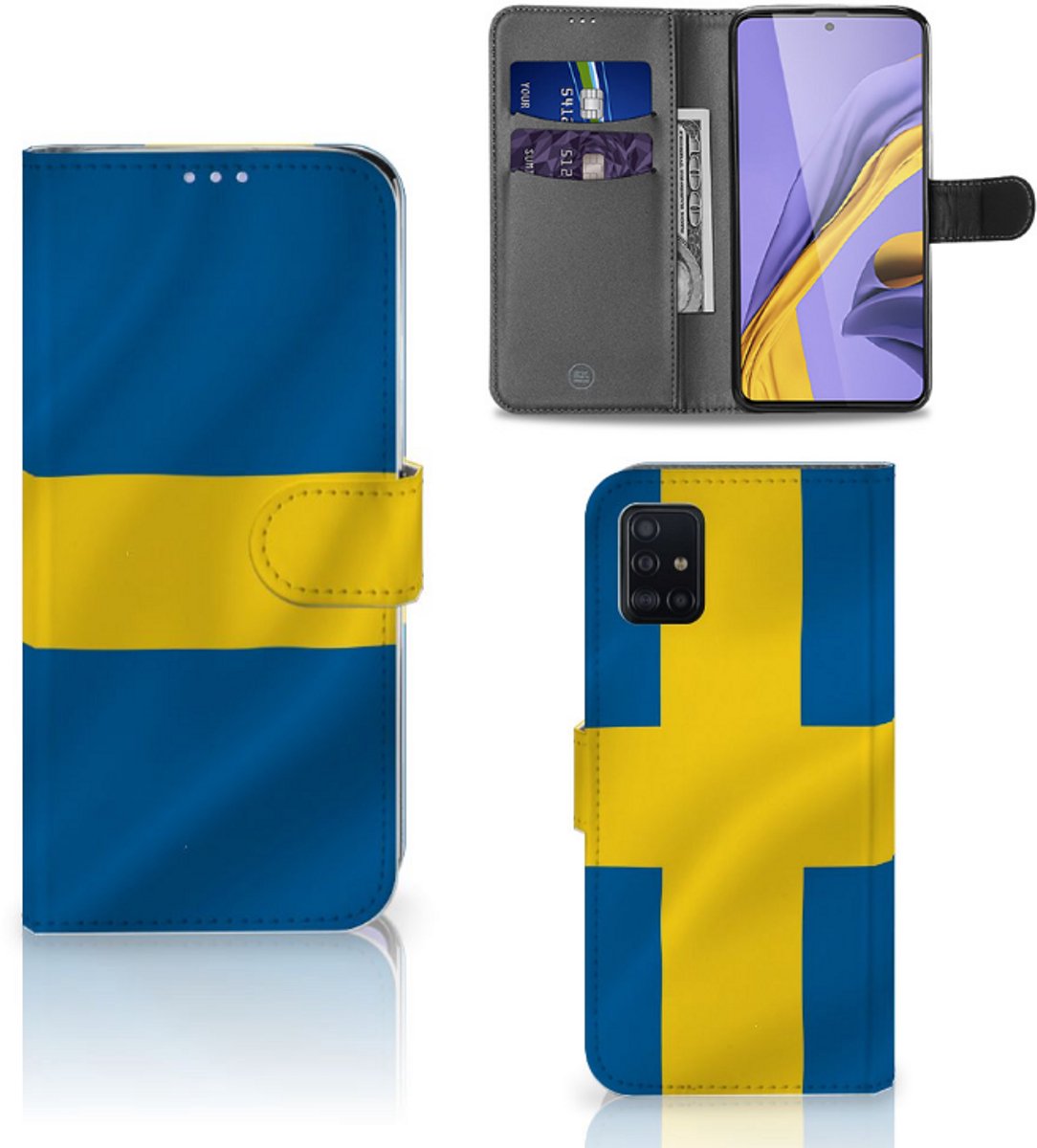 Samsung Galaxy A51 Bookstyle Case Zweden