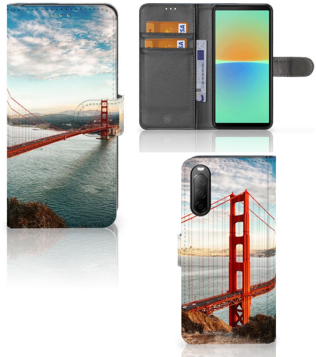 Sony Xperia 10 IV Flip Cover Golden Gate Bridge