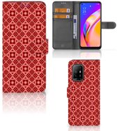 Coque Smartphone OPPO Reno5 Z | A94 5G Wallet Book Case Batik Rouge