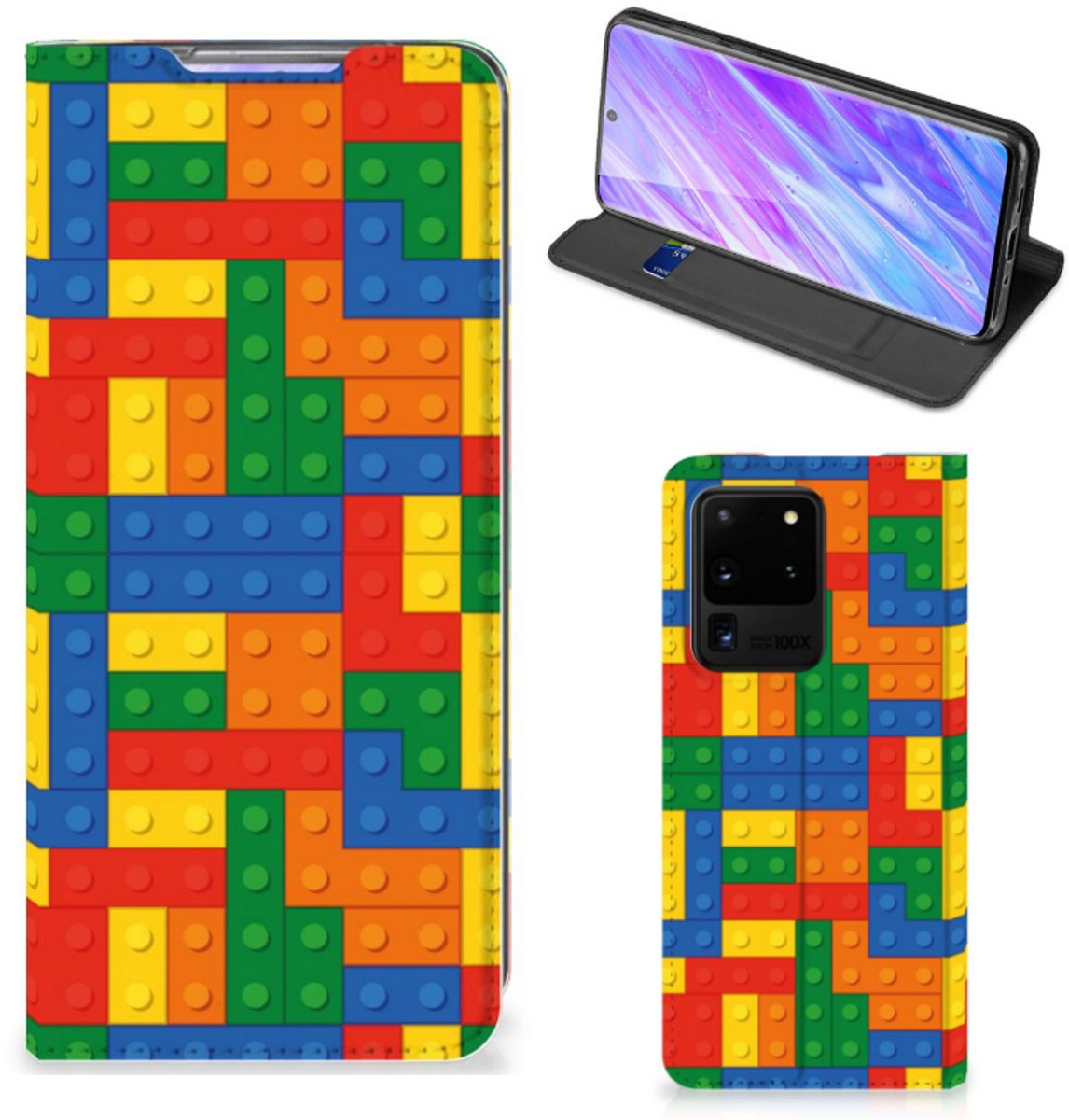 Samsung Galaxy S20 Ultra Hoesje met Magneet Blokken