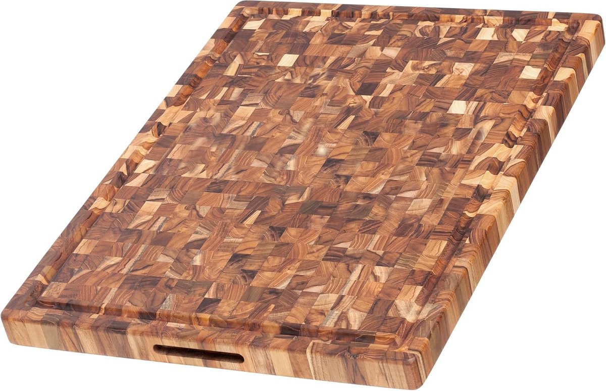 Snijplank met sapgroef 61x46x3,8 cm van massief teak