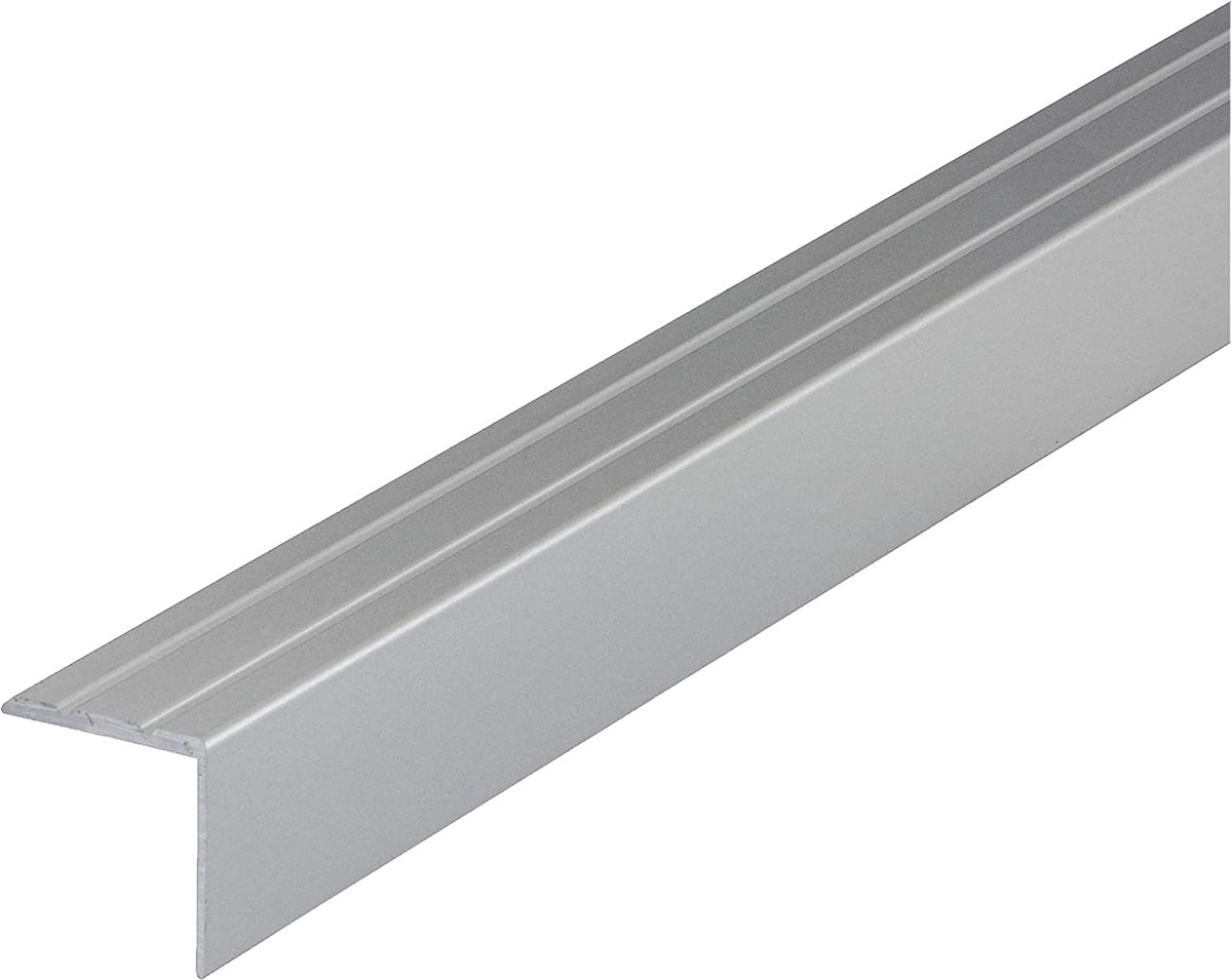 Aluminium Hoekprofiel 30 x 20 mm Zelfklevend - Perfect voor Trapranden en Drempels
