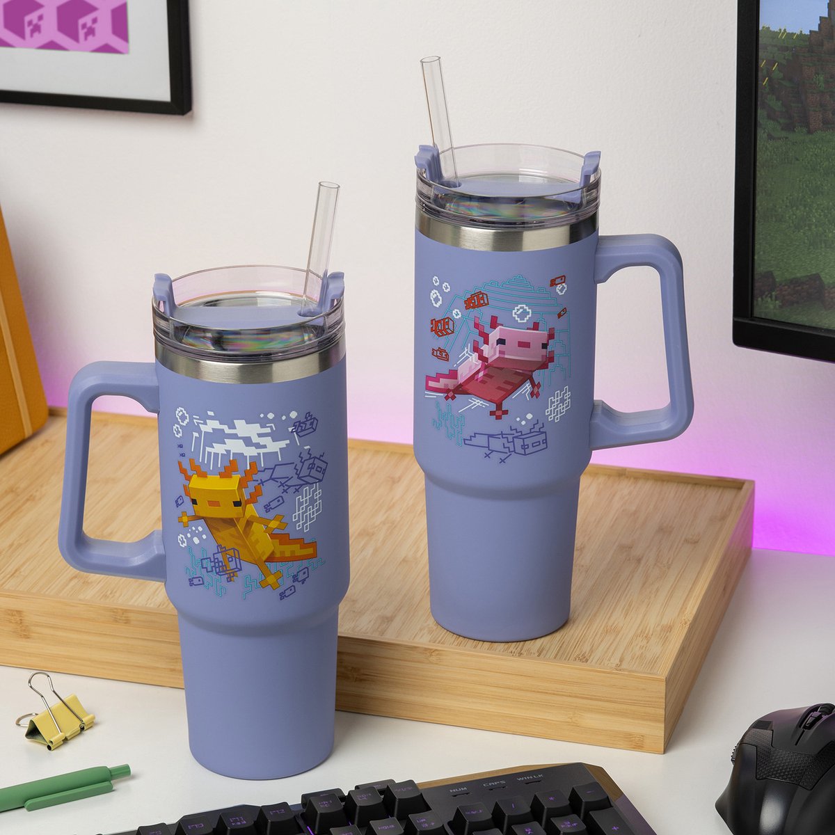 Paladone Minecraft Isolerende Beker - Paars, 900 mL