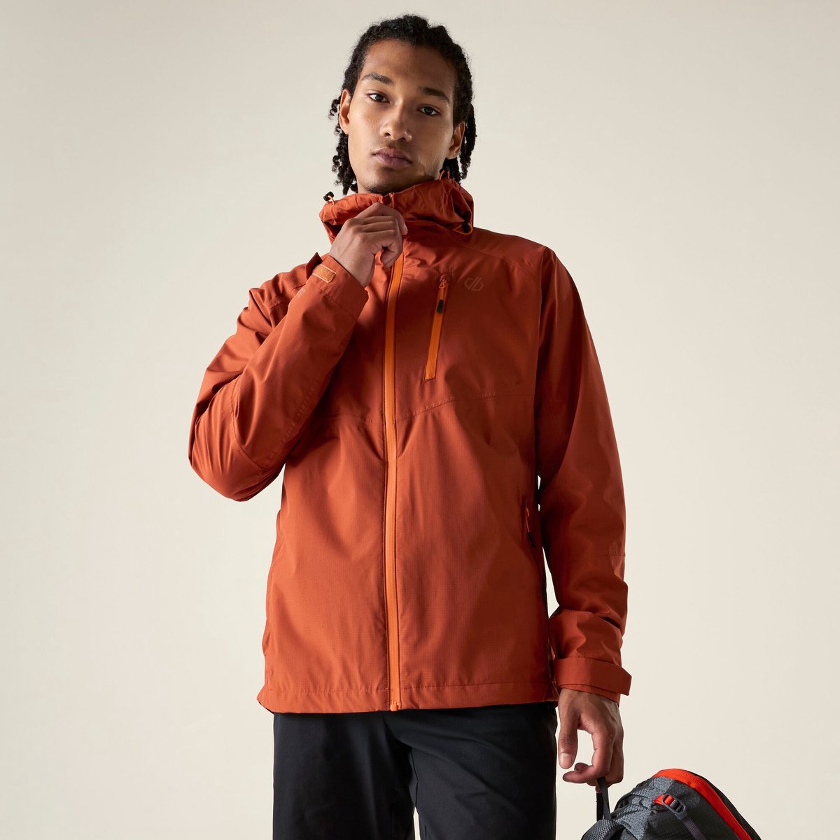 Dare2B Waterdichte Breathe Out Jas voor Heren Oranje