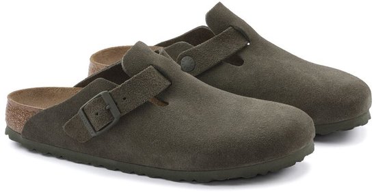 Birkenstock Boston Pantoffels - Groen