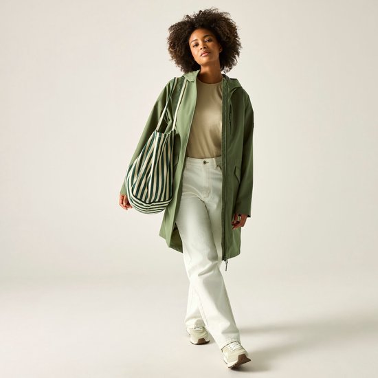 Levita Longline Waterdichte Jas met Capuchon voor Dames