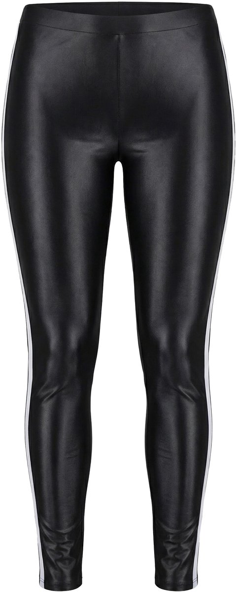 Angel of Style - Dames - Legging strak model zijstrepen - Zwart - Maat 60