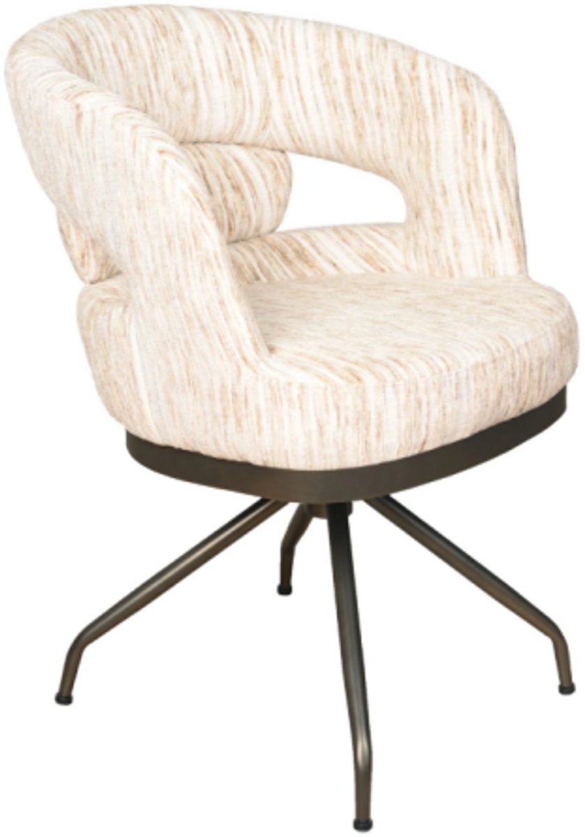 Moods Collection Eetkamerstoel Kyoto poot Atlas 360 anodic brown - be stylish nature 01 Naturel