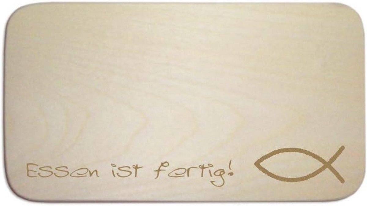 Houten Ontbijtplank met Gravure - Ideaal als Religieus of Persoonlijk Geschenk