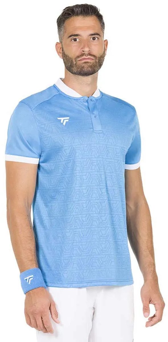 Tecnifibre Team Mesh Korte Mouw Poloshirt Blauw XL Man