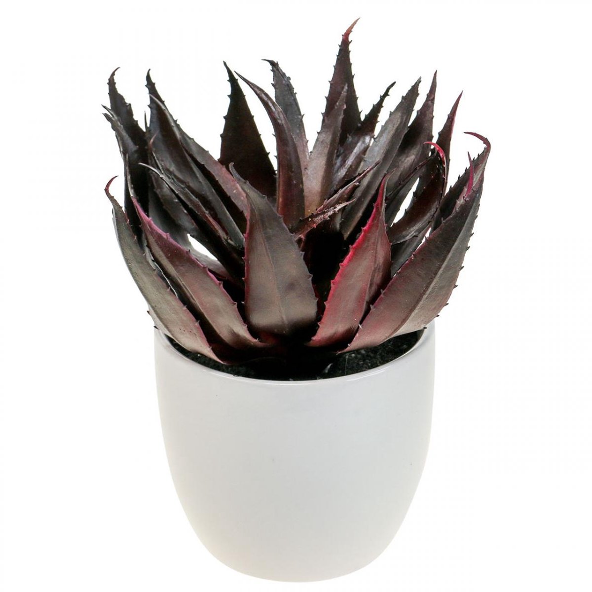 Viana Aloë Vera Kunstplant in Pot Decoratieve Plant Groen H20cm Veelkleurig